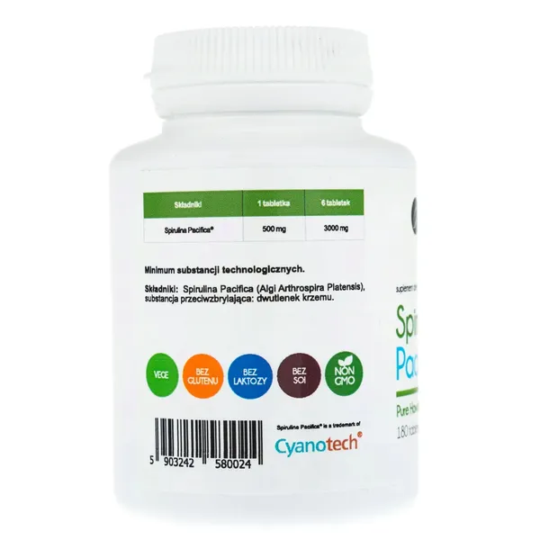 aliness-spirulina-pacifica-180-tabletek-500mg-waga-z-opakowaniem-0-1-kg