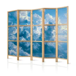 parawan-japonski-panelowy-5-czesci-ocean-w-powietrzu-niebo-chmury-225x172
