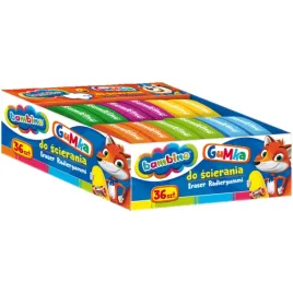 bambino-gumki-do-scierania-kolorowe-36-sztuk