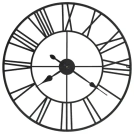 zegar-scienny-retro-czarny-metalowy-80-cm-z-cyframi-rzymskimi