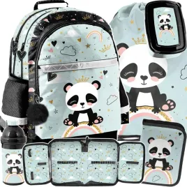 panda-mis-plecak-komplet-5-ele-szkolny-dziewczecy-do-1-klasy-z-misiem
