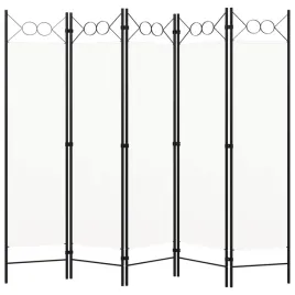 parawan-5-skrzydlowy-bialy-200-x-180-cm-z-okraglymi-elementami