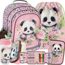 panda-plecak-z-misiem-dla-uczennic-szkolny-dziewczecy-do-1-klasy-zestaw-5el
