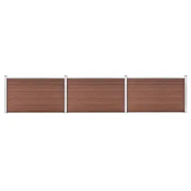 zestaw-paneli-ogrodzeniowych-wpc-526-x-106-cm-brazowy-19-desek-4-slupki