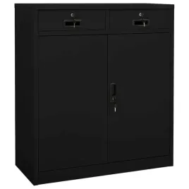 szafka-biurowa-stalowa-z-szufladami-i-polkami-czarna-90x40x102-cm