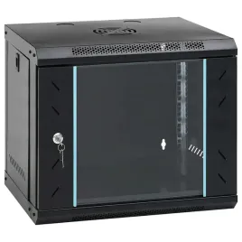 szafa-sieciowa-9u-czarna-53-x-40-x-45-cm-z-zamkiem-i-szklem-hartowanym