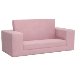 rozowa-sofa-dla-dzieci-2-osobowa-z-pluszu-wymiary-84-x-38-x-34-cm