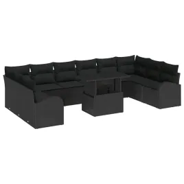 zestaw-11-czesciowy-sofa-ogrodowa-z-polirattanu-czarna-szare-poduszki