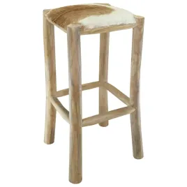 stolek-barowy-z-naturalnej-koziej-skory-drewno-tekowe-35x35x76-cm