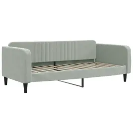 lozko-dzienne-2-w-1-jasnoszare-aksamitne-223-x-100-x-75-cm