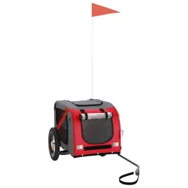przyczepka-rowerowa-dla-zwierzat-czerwona-i-szara-124-x-53-x-53-cm