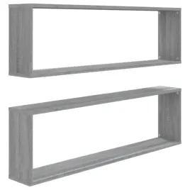 zestaw-2-polek-sciennych-drewnopodobne-szary-dab-sonoma-100x15x30-cm