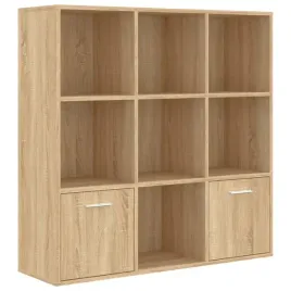 regal-z-7-kubikami-i-2-drzwiami-dab-sonoma-98x30x98-cm