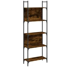 regal-na-ksiazki-z-5-polkami-przydymiony-dab-605x24x1665-cm