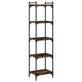 regal-na-ksiazki-z-metalowa-rama-40x30x154-cm-przydymiony-dab