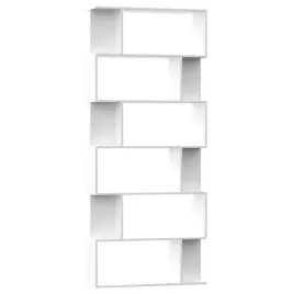 regal-na-ksiazki-z-18-przegrodami-bialy-80x24x192-cm