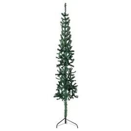 sztuczna-choinka-polowka-150-cm-zielona-pvc-szer-43-cm-stalowy-stojak
