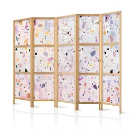 parawan-japonski-panelowy-5-czesci-rozowe-konfetti-lastriko-boho-225x172