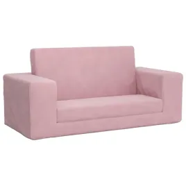 rozowa-sofa-dla-dzieci-2-osobowa-84x38x34-cm-rozkladana-pluszowa
