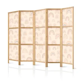 parawan-japonski-panelowy-5-czesci-dla-dzieci-tecze-styl-boho-225x172