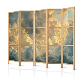 parawan-japonski-panelowy-5-czesci-rozswietlone-niebo-obloki-chmury-225x172