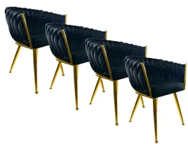 4x-krzeslo-czarne-welurowe-tapicerowane-plecione-zlote-nogi-do-kuchni-salon