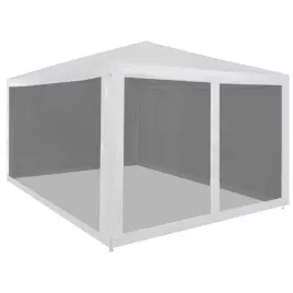 pawilon-namiotowy-4x3m-bialo-czarny-z-siatkowym-wejsciem-i-sciankami
