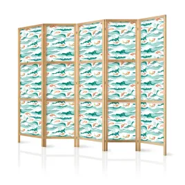 parawan-japonski-panelowy-5-czesci-orientalne-ryby-fale-ocean-boho-225x172