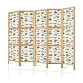 parawan-japonski-panelowy-5-czesci-bezowe-ryby-zwierzeta-styl-boho-225x172