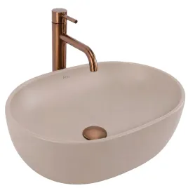 umywalka-nablatowa-bezowa-rea-focus-taupe-owalna-wysoka-nowoczesna