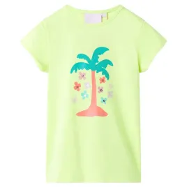 dziecieca-koszulka-t-shirt-fluorescencyjny-zolty-z-nadrukiem-drzewa-116