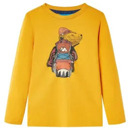 dzieciecy-longsleeve-ochra-z-misiem-rozmiar-128-7-8-lat