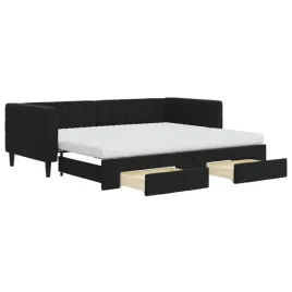 czarna-lezanka-2-w-1-z-szufladami-wymiary-po-zlozeniu-223x100x68-cm