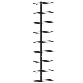 stojak-na-wino-na-9-butelek-zelazo-malowane-proszkowo-czarny-24x8x98-cm