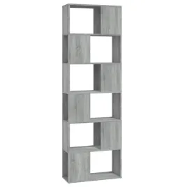 regal-na-ksiazki-z-6-polkami-szary-dab-sonoma-60x24x186-cm