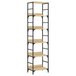 regal-na-ksiazki-industrialny-5-polek-dab-sonoma-50x33x1885-cm