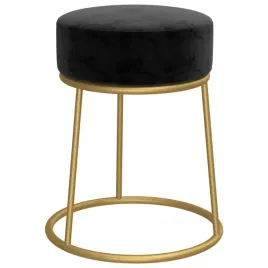taboret-okragly-aksamitny-czarno-zloty-zelazna-podstawa-30-x-38-cm