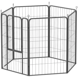 szesciokatna-zagroda-dla-psow-pawhut-czarna-136x68x100-cm