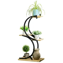 stojak-na-kwiaty-outsunny-czarny-naturalny-46x25x91-cm-4-pietra