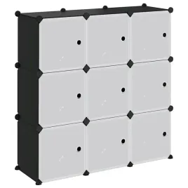 regal-kostkowy-z-9-modulami-polipropylen-i-stal-czarny-945x315x935