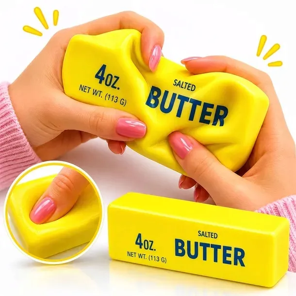 Gniotek Antystresowy Masło Squishy Miękka Zabawka Sensoryczna Relaksacyjna
