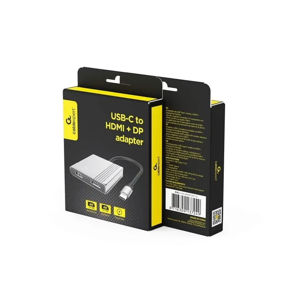adapter-usb-c-do-hdmi-dp-gembird-dlugosc-kabla-0-18-m
