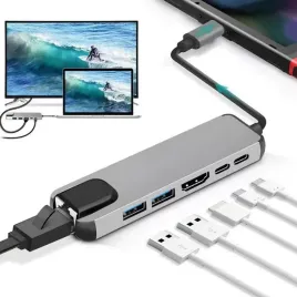 gembird-multi-adapter-usb-type-c-5w1-usb-af-and-type-c-hub-hdmi-pd-lan