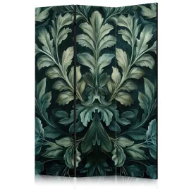 parawan-dwustronny-pokojowy-3-czesci-zielone-liscie-natura-rosliny-135x172