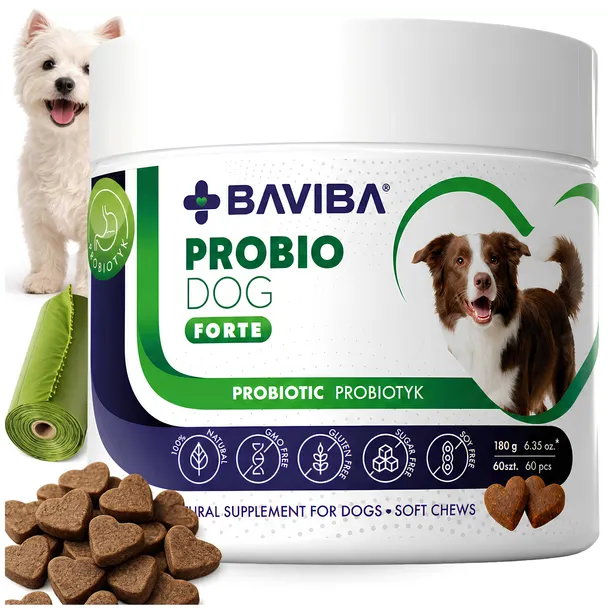 PROBIOTYK DLA PSA ANTY-ŚWIĄD ZDROWA SKÓRA JELITA 60TAB ProBioDOG BAVIBA