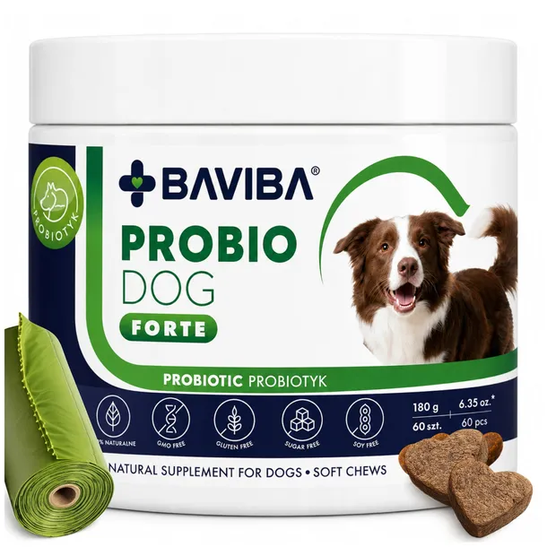 BAVIBA ProBioDOG FORTE Anty-Świąd Lizanie Łap Probiotyk dla Psa Jelita