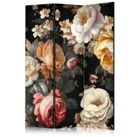 parawan-dwustronny-pokojowy-3-czesci-kwiaty-piwonie-styl-retro-3d-135x172