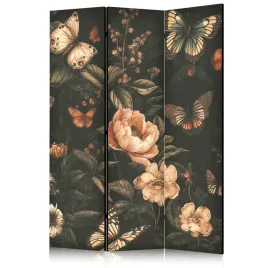parawan-jednostronny-pokojowy-3-czesci-motyle-kwiaty-liscie-boho-135x172