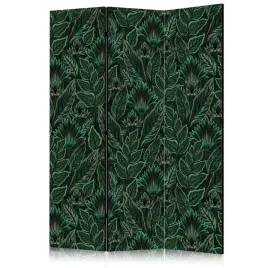parawan-dwustronny-pokojowy-3-czesci-zielone-liscie-rosliny-boho-135x172