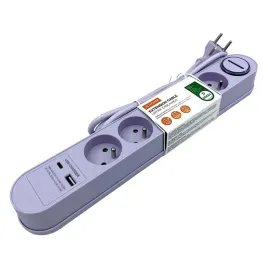 hykker-listwa-zasilajaca-15m-5-gniazd-usb-c-usb-a-fioletowa-pastelowa